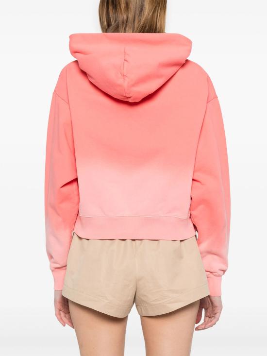  스포티앤리치 후드 티셔츠 WS070S413SP DIP DYE PINK - SPORTY & RICH