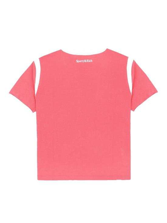  스포티앤리치 반팔 티셔츠 TO048S402WC COTTON CANDY - SPORTY & RICH