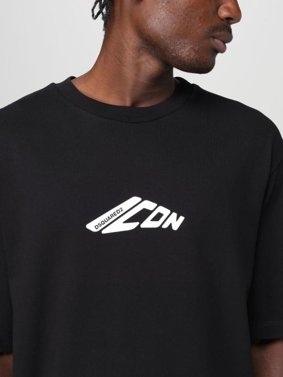 25FW 디스퀘어드2 반팔 티셔츠 S79GC0096D20033 900 Black - DSQUARED2