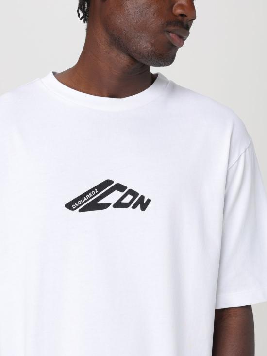 25FW 디스퀘어드2 반팔 티셔츠 S79GC0096D20033 100 White - DSQUARED2