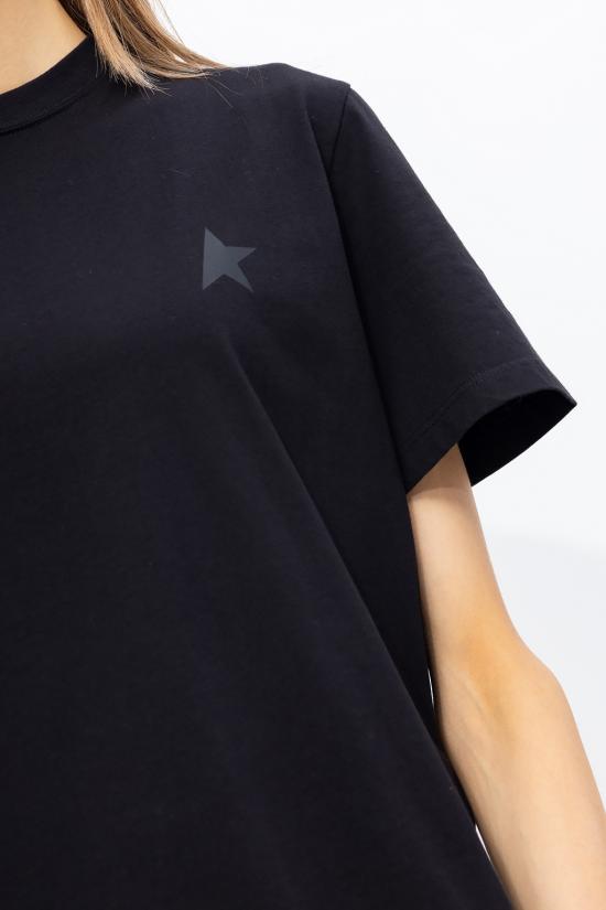  골든구스 반팔 티셔츠 GWP01220 P000593 901 90100 black Nero - GOLDEN GOOSE