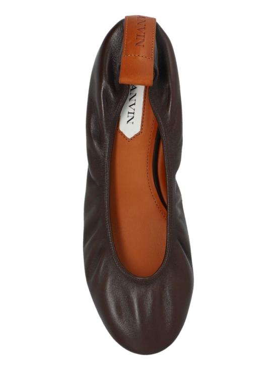  랑방 플랫 슈즈 FW BAMB02 NAPA P24 095 64 DARK BROWN - LANVIN