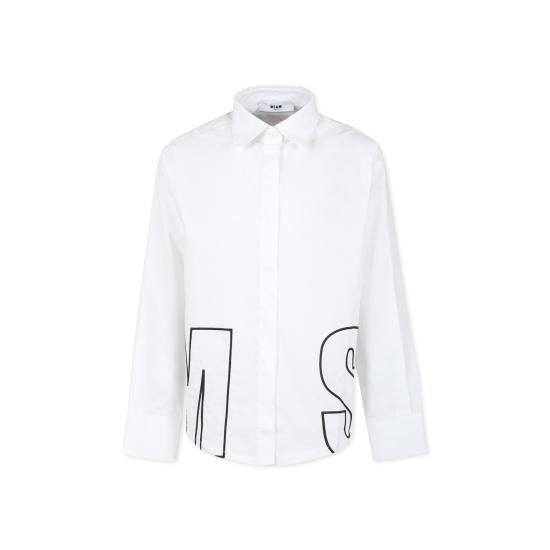  [키즈] 엠에스지엠 셔츠 F3MSJGSI104 001 WHITE