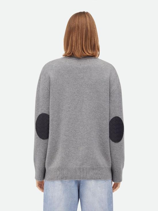 24FW 보테가베네타 가디건 774699V2MM0 GREY - BOTTEGA VENETA