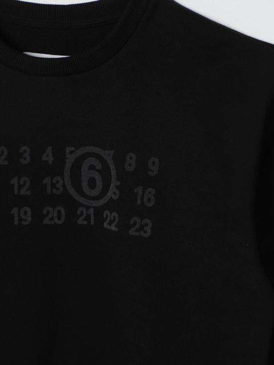 25FW [키즈] MM6 메종마르지엘라 티셔츠 M60681MM006 M6900 Black - MM6 MAISON MARGIELA