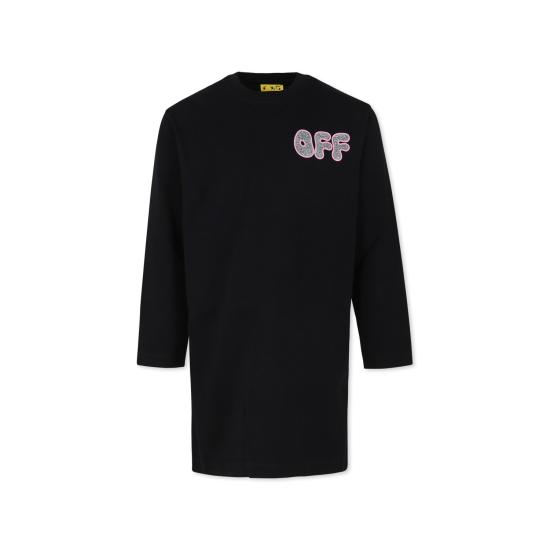  [키즈] 오프화이트 원피스 OGDH002F24JER0011083 BLACK