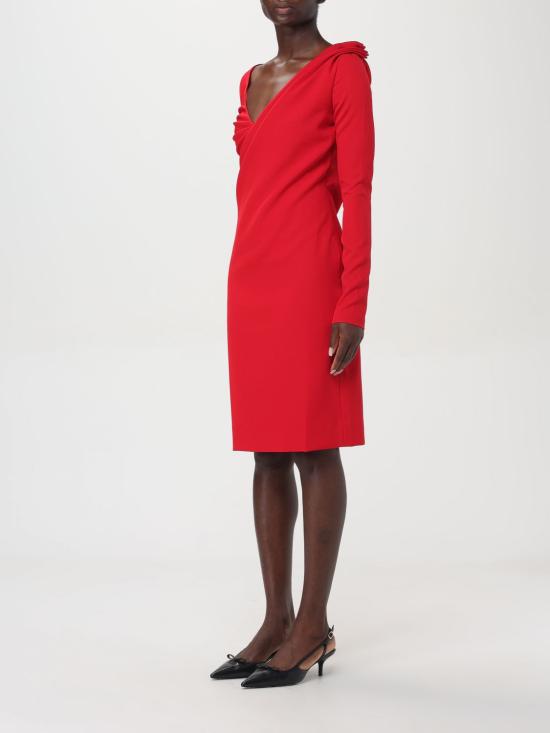25SS JW앤더슨 미디 원피스 DR0446PG1573 417 Red - JW ANDERSON