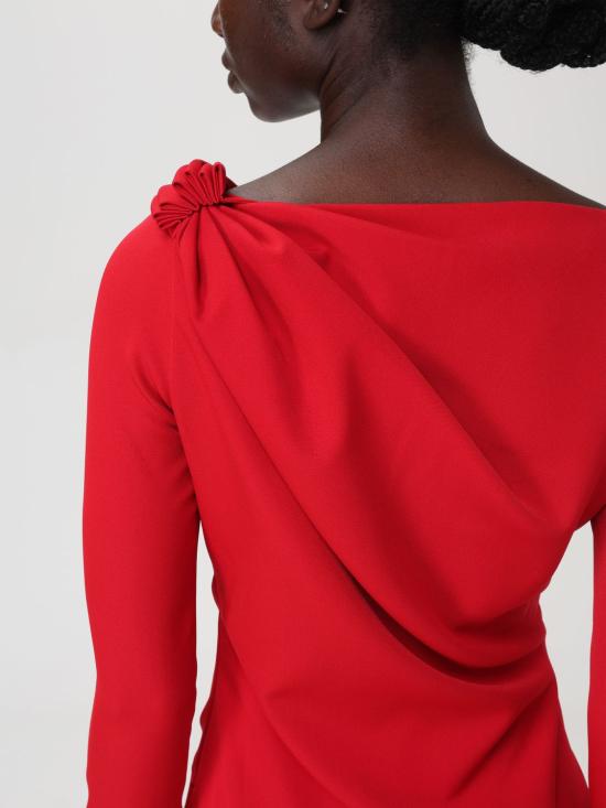 25SS JW앤더슨 미디 원피스 DR0446PG1573 417 Red - JW ANDERSON