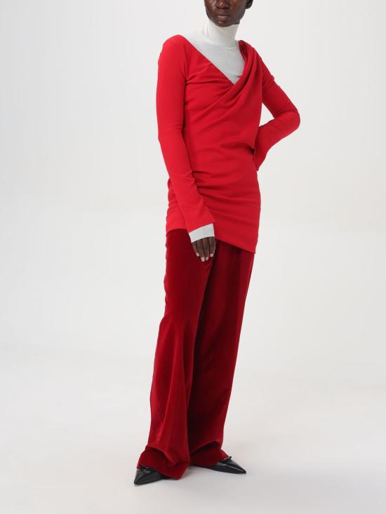 25SS JW앤더슨 미디 원피스 DR0446PG1573 417 Red - JW ANDERSON