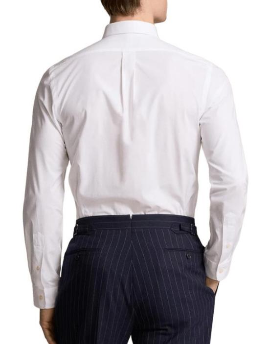 25FW 랄프 로렌 긴팔 셔츠 710928254 002 WHITE - RALPH LAUREN