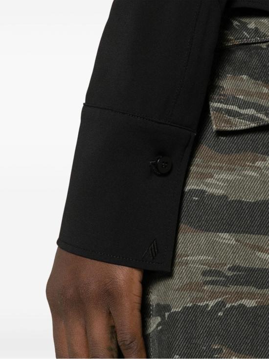  디 아티코 셔츠 241WCH21A014 100 BLACK - THE ATTICO