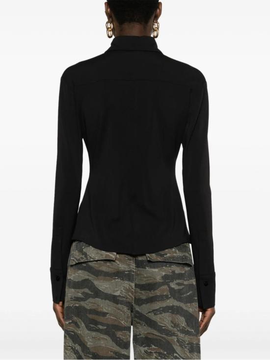  디 아티코 셔츠 241WCH21A014 100 BLACK - THE ATTICO