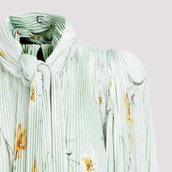  발렌시아가 블라우스 768704 TPL32 3001 GREEN - BALENCIAGA