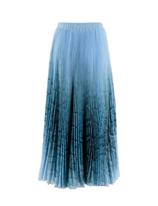 24SS 에르마노 설비노 롱 스커트 D442O309FDZWE S4429 S4429 ST PITONE AZZURRO - ERMANNO SCERVINO