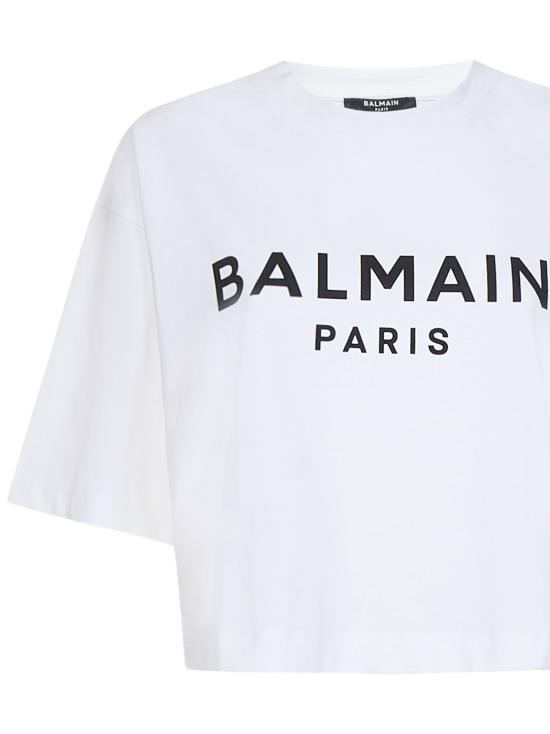 25SS 발망 반팔 티셔츠 BF1EE020BB02 GAB WHITE - BALMAIN