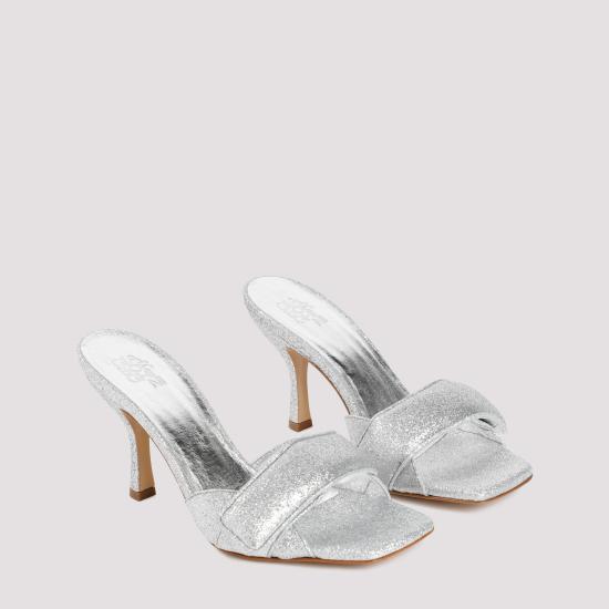  지아 보르기니 뮬/슬리퍼 ALOD 2222 SILVER GLITTER METALLIC - GIA BORGHINI