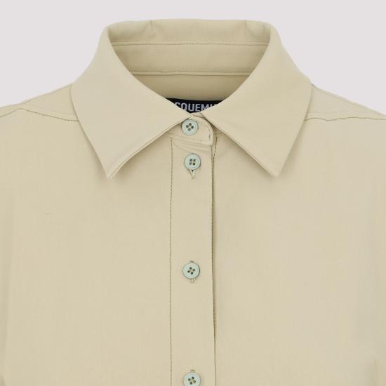  자크뮈스 숏 원피스 231DR053 1084 530 LIGHT KHAKI NUDE NEUTRALS - JACQUEMUS