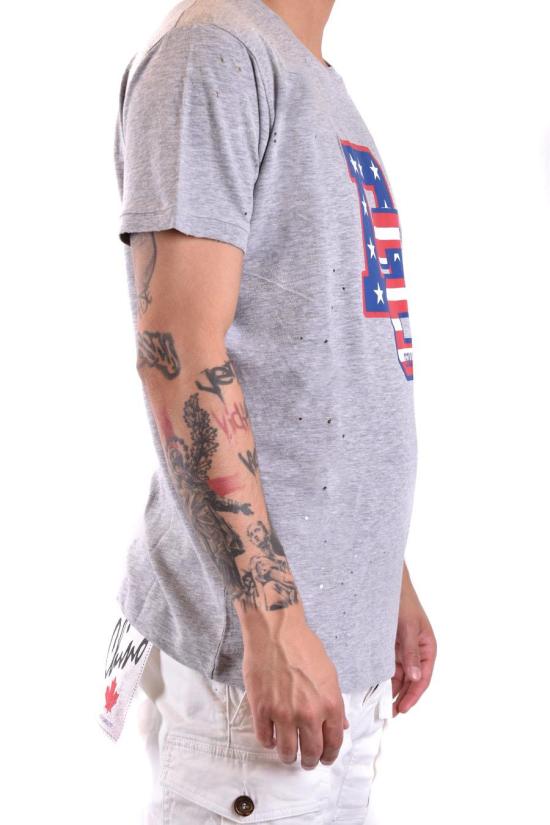  디스퀘어드2 반팔 티셔츠 S74GD1249 S22416857M GREY - DSQUARED2