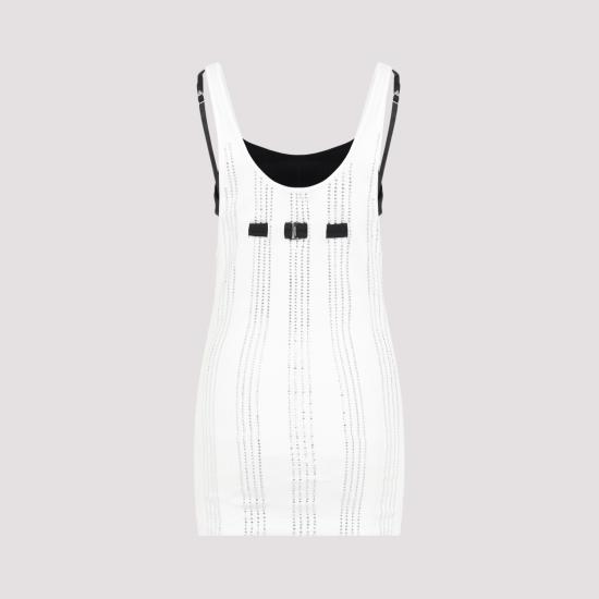 24FW 디 아티코 민소매 티셔츠 247WCT322 J048T 001 WHITE - THE ATTICO