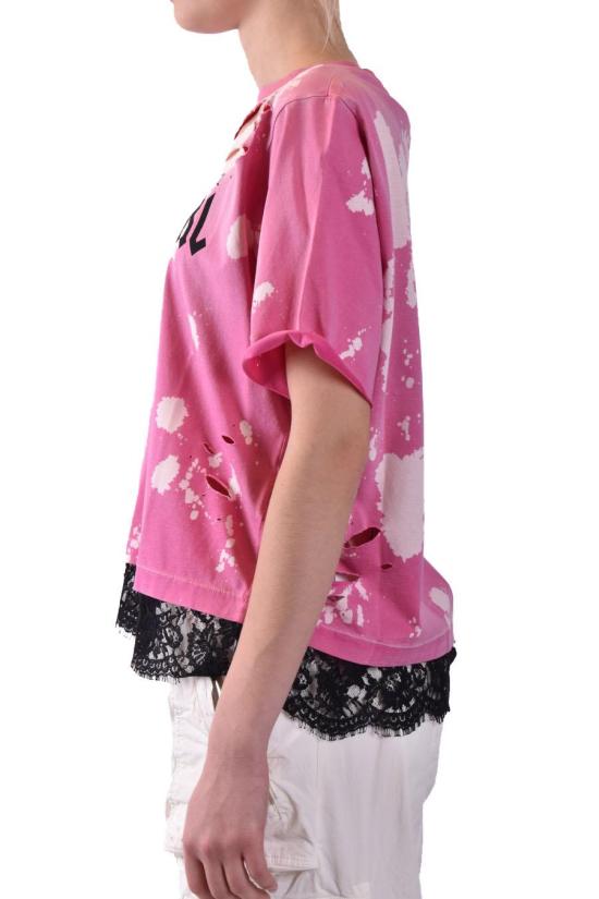  디스퀘어드2 반팔 티셔츠 S75GD0319 S22427399 FUCSIA - DSQUARED2