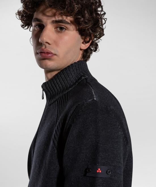  페트레이 집업 니트 ORIONE ACD 788 ANTRACITE GREY - PEUTEREY