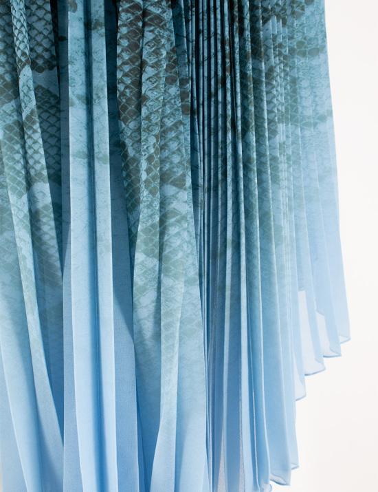  에르마노 설비노 미디 원피스 D442Q330ZWE S4429 S4429 ST PITONE AZZURRO - ERMANNO SCERVINO