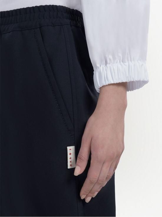  마르니 스트레이트 팬츠 PAMA0317U2TW839 00B99 BLACK - MARNI