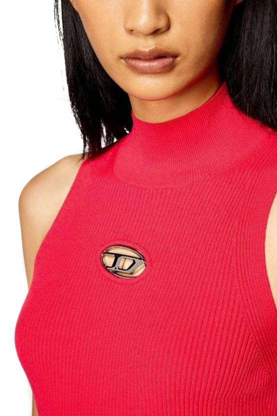  디젤 미디 원피스 A12396 0DLAX37I FUCSIA - DIESEL