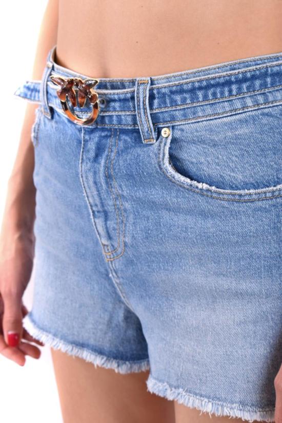  핑코 데님 숏팬츠 GINA3F15 LIGHT BLUE - PINKO