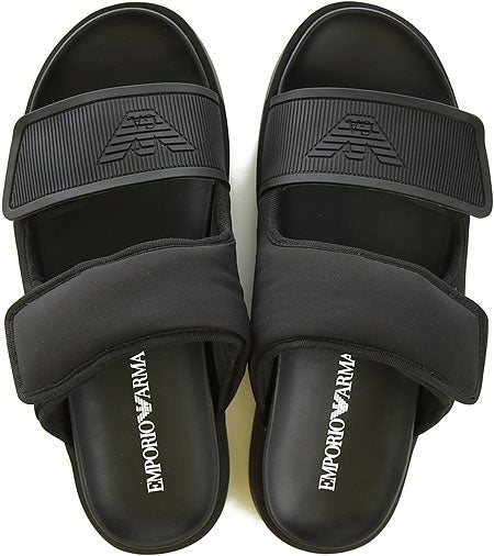  엠포리오 아르마니 샌들 X4P117 XN262 001 BLACK - EMPORIO ARMANI
