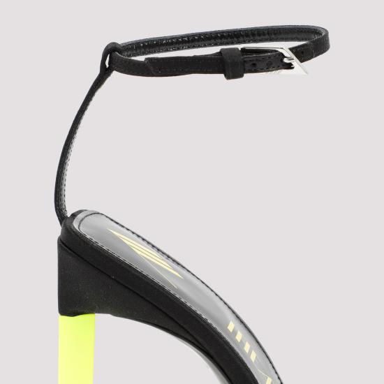  디 아티코 힐/펌프스 231WS413 V015 468 BLACK FLUO YELLOW - THE ATTICO