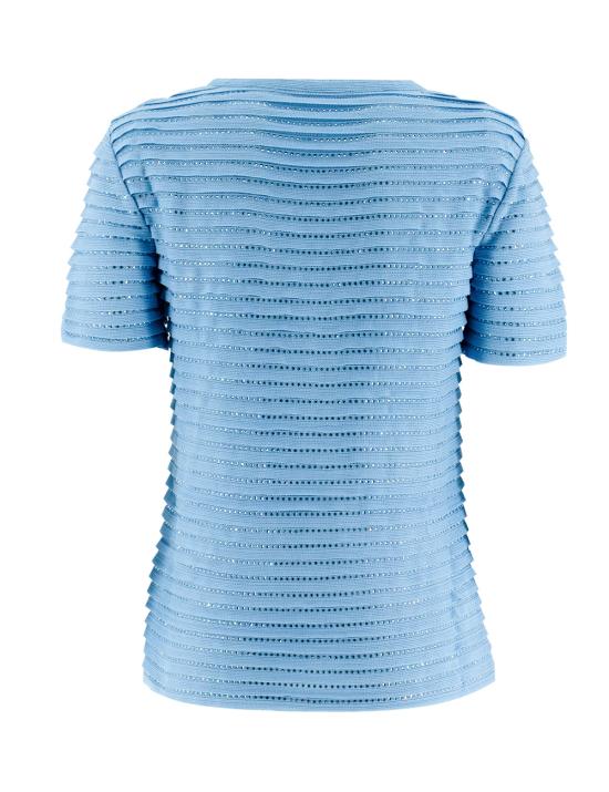  에르마노 설비노 반팔 티셔츠 D442L313CTEKK 64127 64127 HERITAGE BLUE - ERMANNO SCERVINO