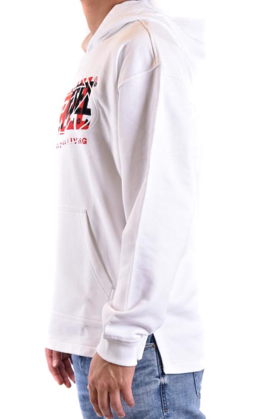  디젤 후드 티셔츠 A12153 0IAJH100 WHITE - DIESEL
