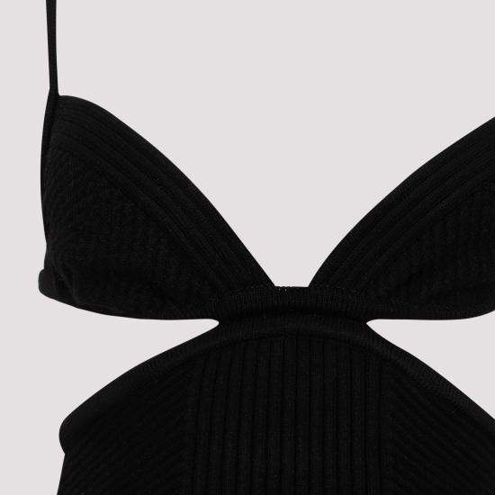  오프화이트 숏 원피스 OWHI080S23KNI001 1000 BLACK NO COLOR - OFF WHITE