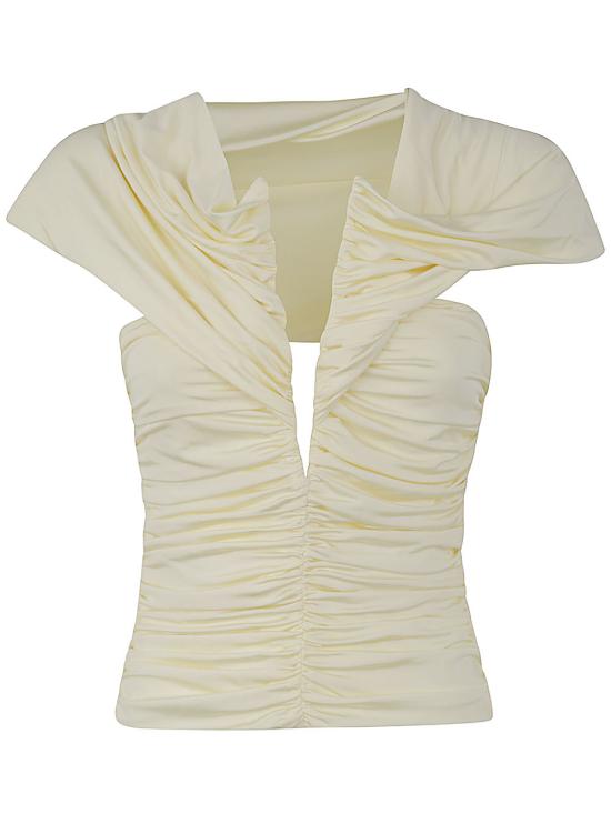  마그다뷰트림 민소매 티셔츠 201424 08 CREAM