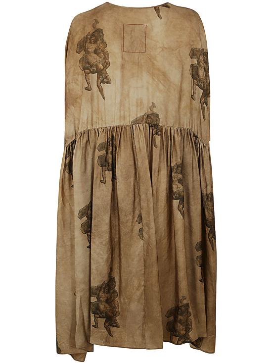  우마 왕 롱 원피스 UW5060 UW056 ROSE BROWN - UMA WANG