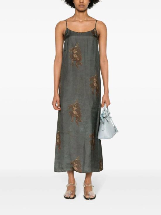  우마 왕 롱 원피스 UW5085 094 UW036 BLUE BROWN - UMA WANG