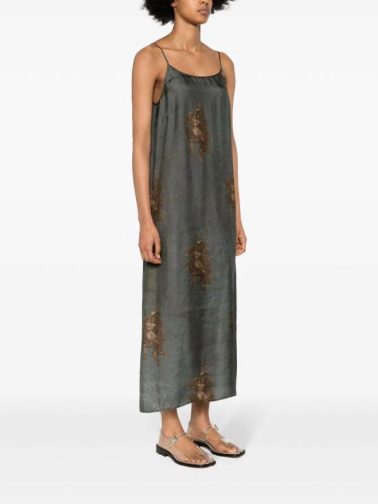  우마 왕 롱 원피스 UW5085 094 UW036 BLUE BROWN - UMA WANG