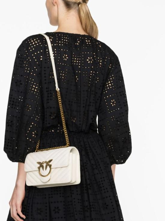  핑코 크로스백 100074 A0GK Z14Q WHITE - PINKO