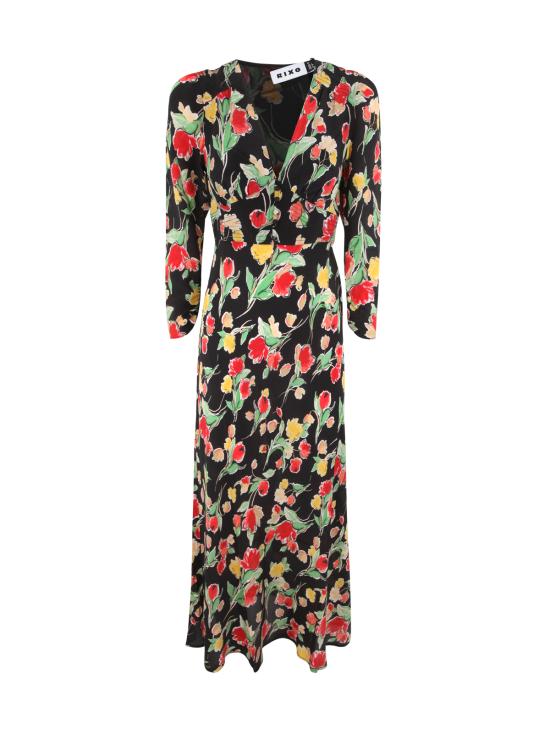  릭소 롱 원피스 010 00653 423 02559 FONTAINHAS FLORAL BLACK