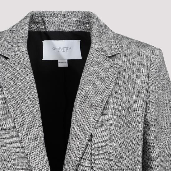  지암바티스타 발리 자켓 23FWSVZM6007 89GR M019 IVORY BLACK - GIAMBATTISTA VALLI