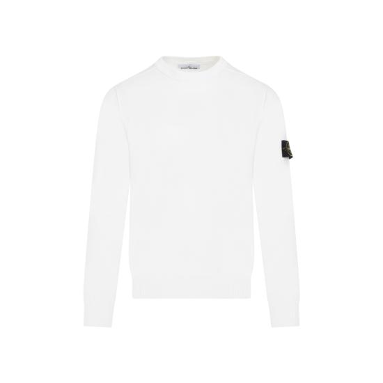 스톤 아일랜드 스웨터 8015540B2 V0001 WHITE - STONE ISLAND