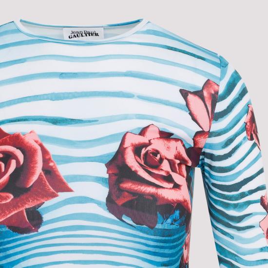  장 폴 고티에 반팔 티셔츠 UTO186 J551 503001 BLUE RED WHITE - JEAN PAUL GAULTIER