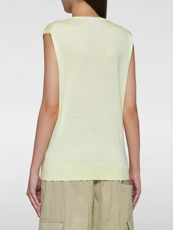 24FW 보테가베네타 민소매 티셔츠 799429V4B70 1500 Yellow - BOTTEGA VENETA