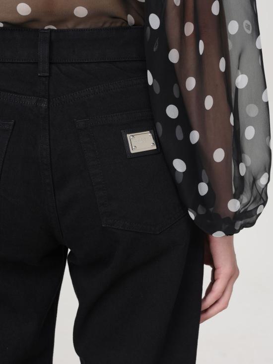 24FW 돌체앤가바나 스트레이트 팬츠 FTAIADG8KD1 S9001 Black - DOLCE & GABBANA