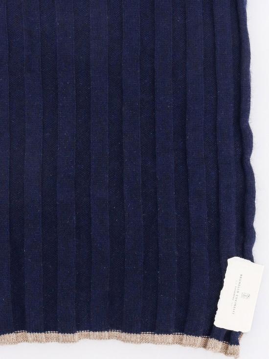 24FW 브루넬로 쿠치넬리 머플러/스카프 M2240819 CU715 Navy - BRUNELLO CUCINELLI