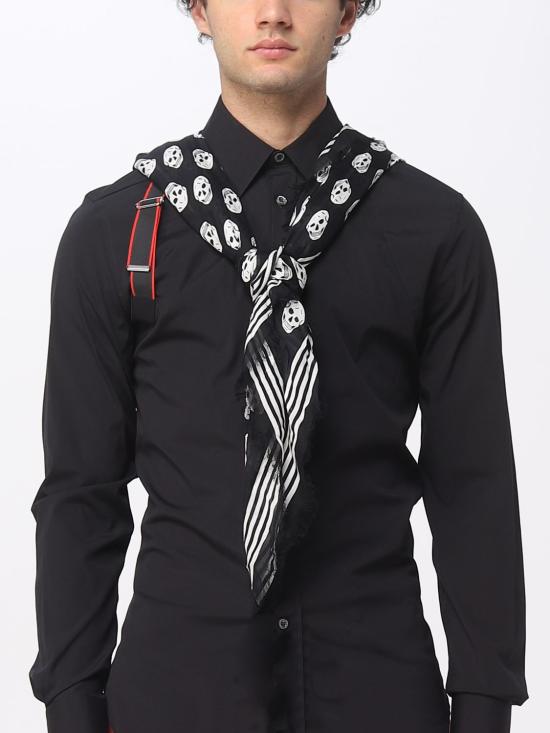  알렉산더 맥퀸 머플러/스카프 5909344418Q 1078 Black 1 - ALEXANDER MCQUEEN