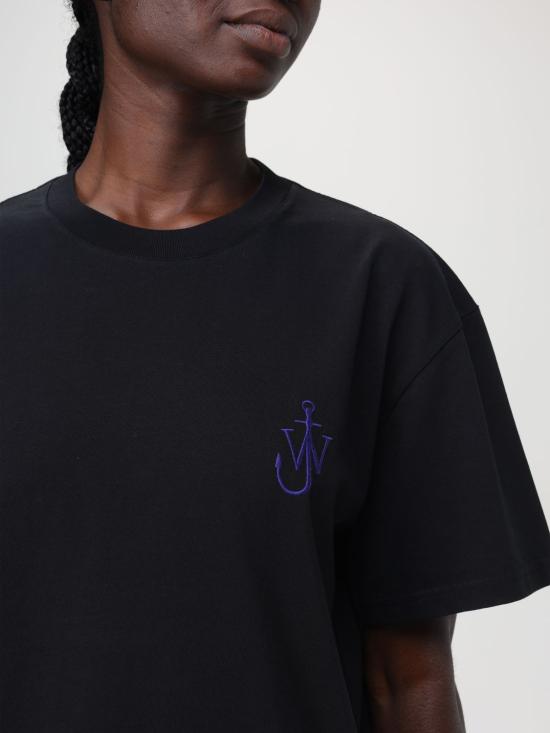 24FW JW앤더슨 반팔 티셔츠 JT0245PG1387 999 Black - JW ANDERSON