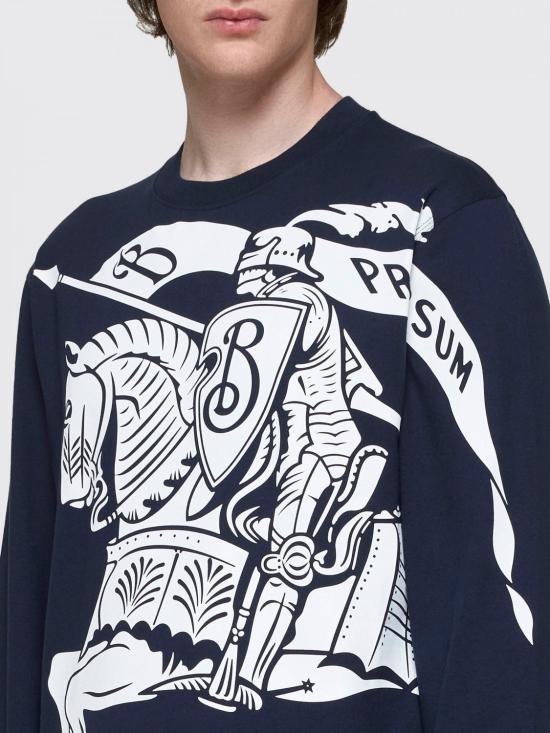  버버리 긴팔 티셔츠 8092945 Blue - BURBERRY