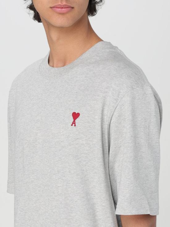  아미 반팔 티셔츠 BFUTS0057260 951 Grey - AMI